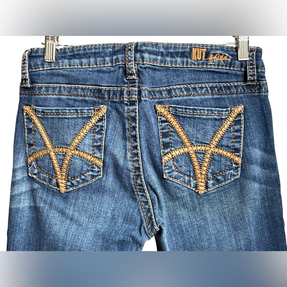 Kut from the Kloth Stevie Straight Leg Blue Jeans - 6 - Picture 3 of 10